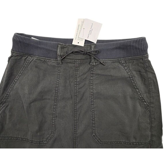 NWT American Eagle Y2K Vibe Lyocell Cargo Maxi Skirt Gorpcore Utility Gray 2 - Picture 3 of 16